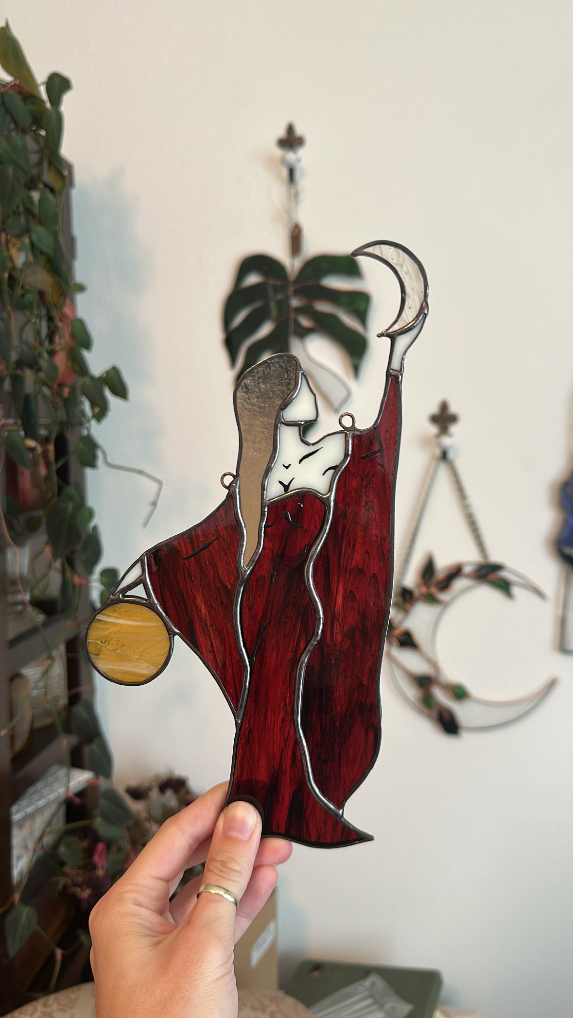 Celestial Harmony - Stained Glass Suncatcher