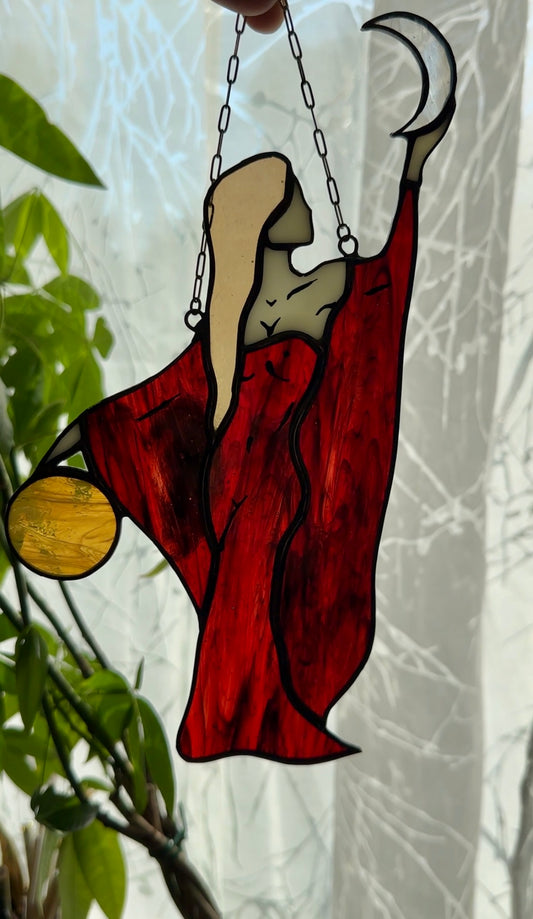 Celestial Harmony - Stained Glass Suncatcher