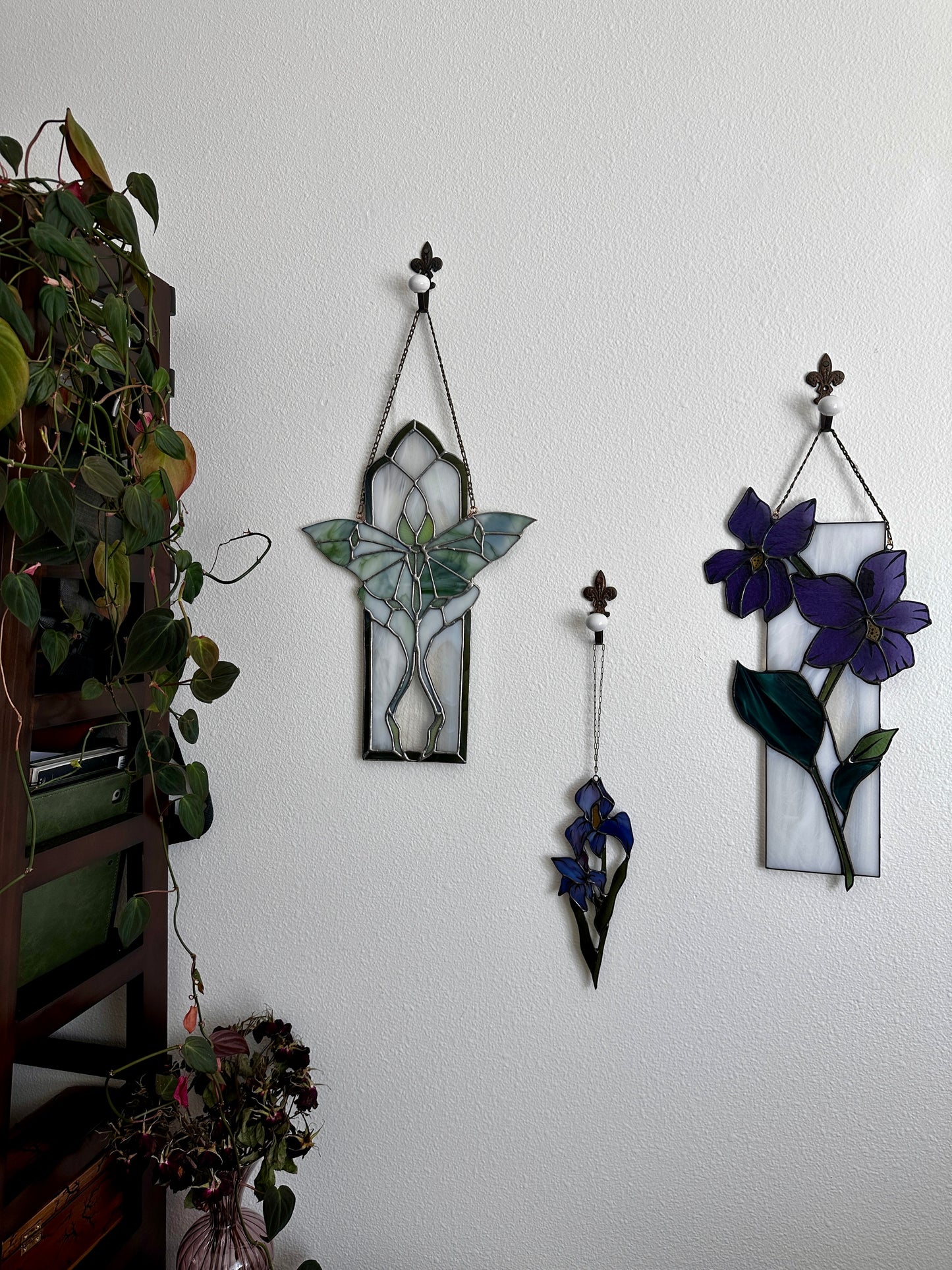 Between Worlds - Stained Glass Iris Suncatcher