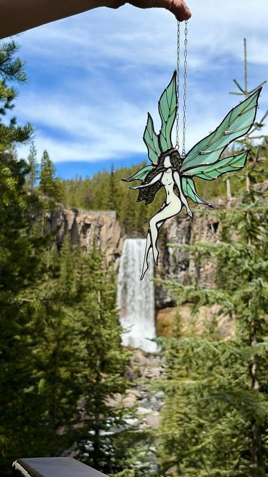 Forever Fae - Stained Glass Fairy Sun Catcher