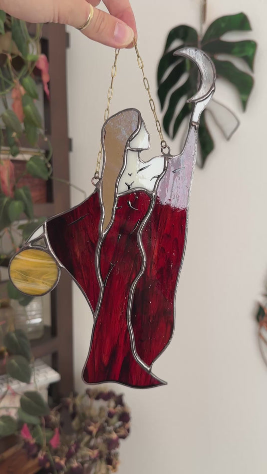 Celestial Harmony - Stained Glass Suncatcher